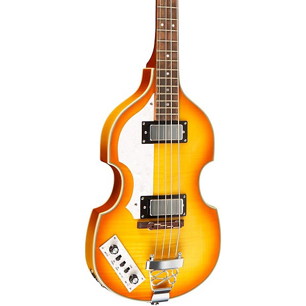 Rogue VB100LH Left-Handed Violin Bass Guitar Vintage Sunburst