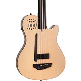 Open Box Godin A5 Ultra Bass Fretless SA 5-String Acoustic-Electric Bass Guitar Level 1 Natural Ebony Fretboard