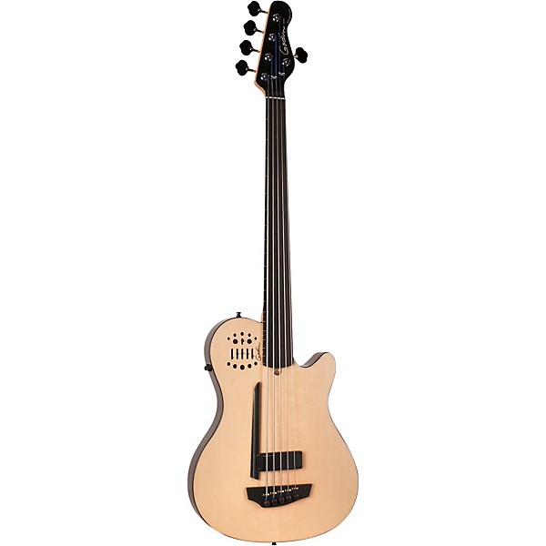 Open Box Godin A5 Ultra Bass Fretless SA 5-String Acoustic-Electric Bass Guitar Level 1 Natural Ebony Fretboard
