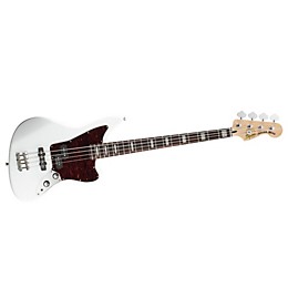 Vintage Modified Jaguar Bass Olympic White Rosewood Fretboard