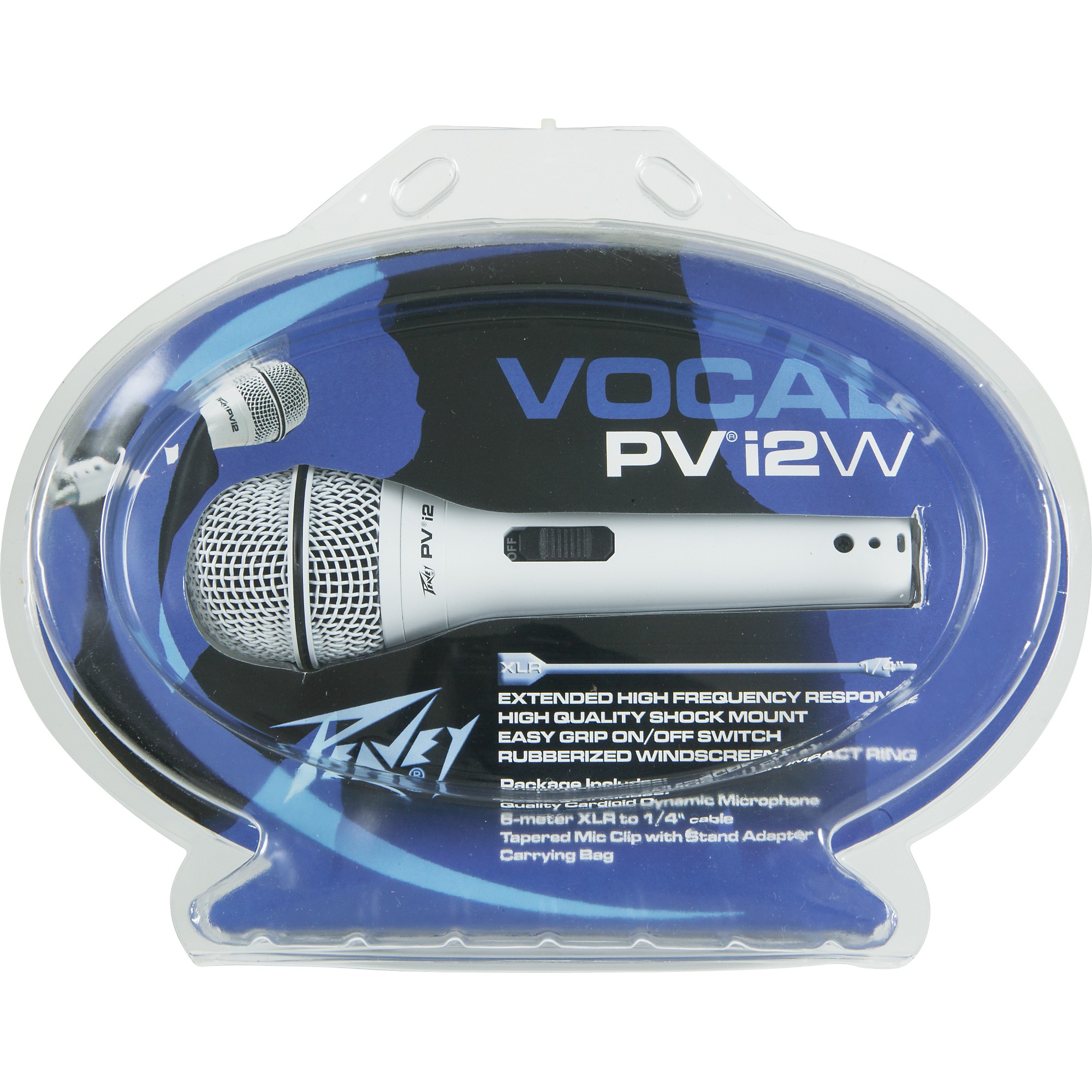 Peavey PVi 2G 1/4 Dynamic Handheld Microphone White | Guitar Center