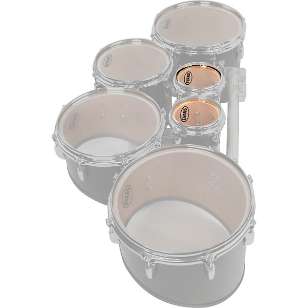 Evans Corps Clear Tenor Drumhead 6" Shot 3-Pack