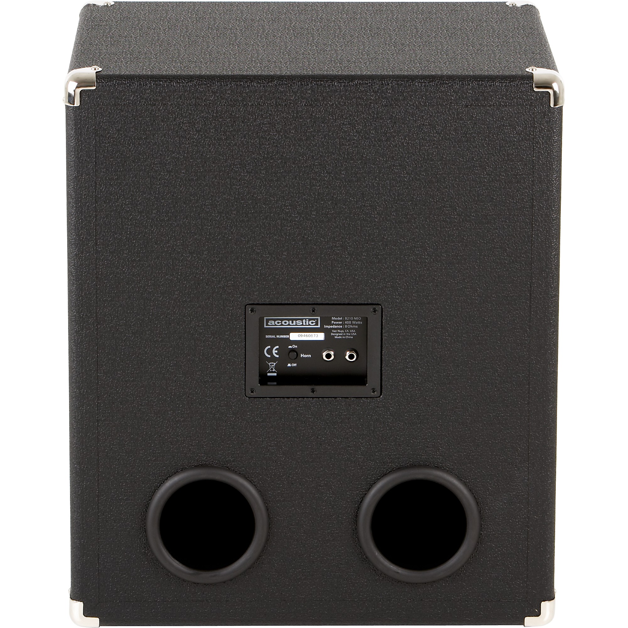 Acoustic B600H 600W Bass Head and B210NEO 2x10 Bass Cabinet Stack