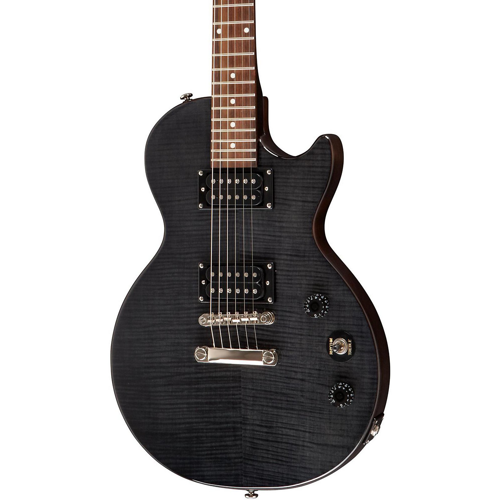 Epiphone Les Paul Special-II Plus Top Limited-Edition Electric Guitar  Transparent Black | Guitar Center