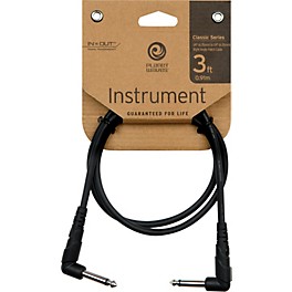 D'Addario Classic Series 1/4" Right Angle Patch Cable 3 ft. D'Addario Classic Series 1/4" Right Angle Patch Cable 3 ft.