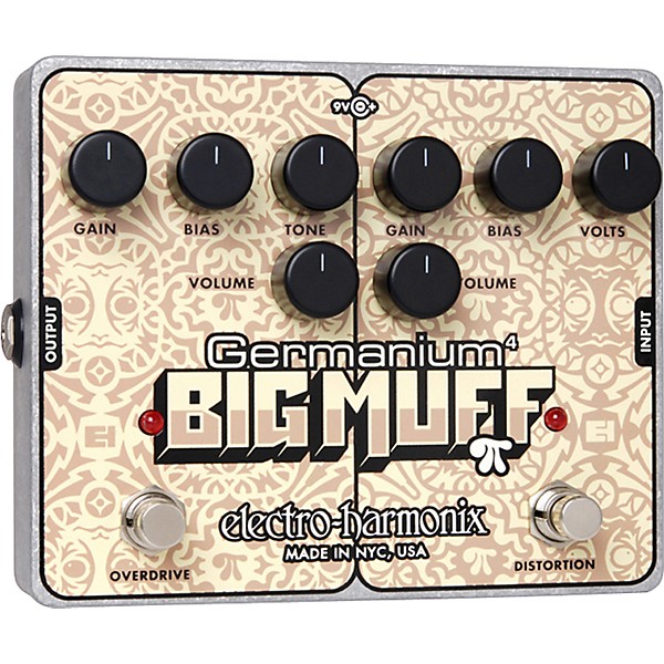 Electro-Harmonix Germanium 4 Big Muff Pi Overdrive and Distortion Guitar Effects Pedal