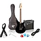 Open Box Rogue Rocketeer Electric Guitar Pack Level 1 Black thumbnail