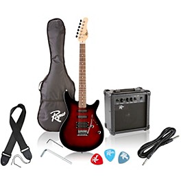 Rogue Rocketeer Electric Guitar Pack Red Burst Rogue Rocketeer Electric Guitar Pack Red Burst