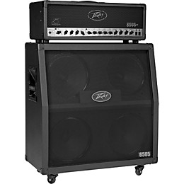 Peavey 6505+ 120W Tube Guitar Amp Head and 240W 4x12 Speaker Cab Half Stack Angled