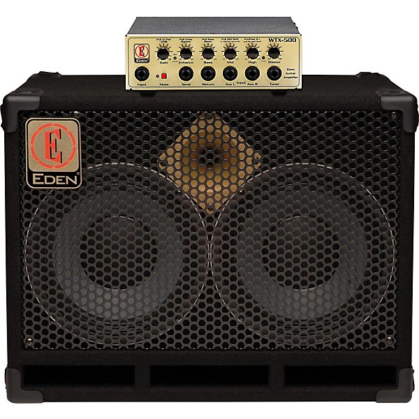 Eden WTX500 and D210XST Bass Stack Gold 4 Ohm