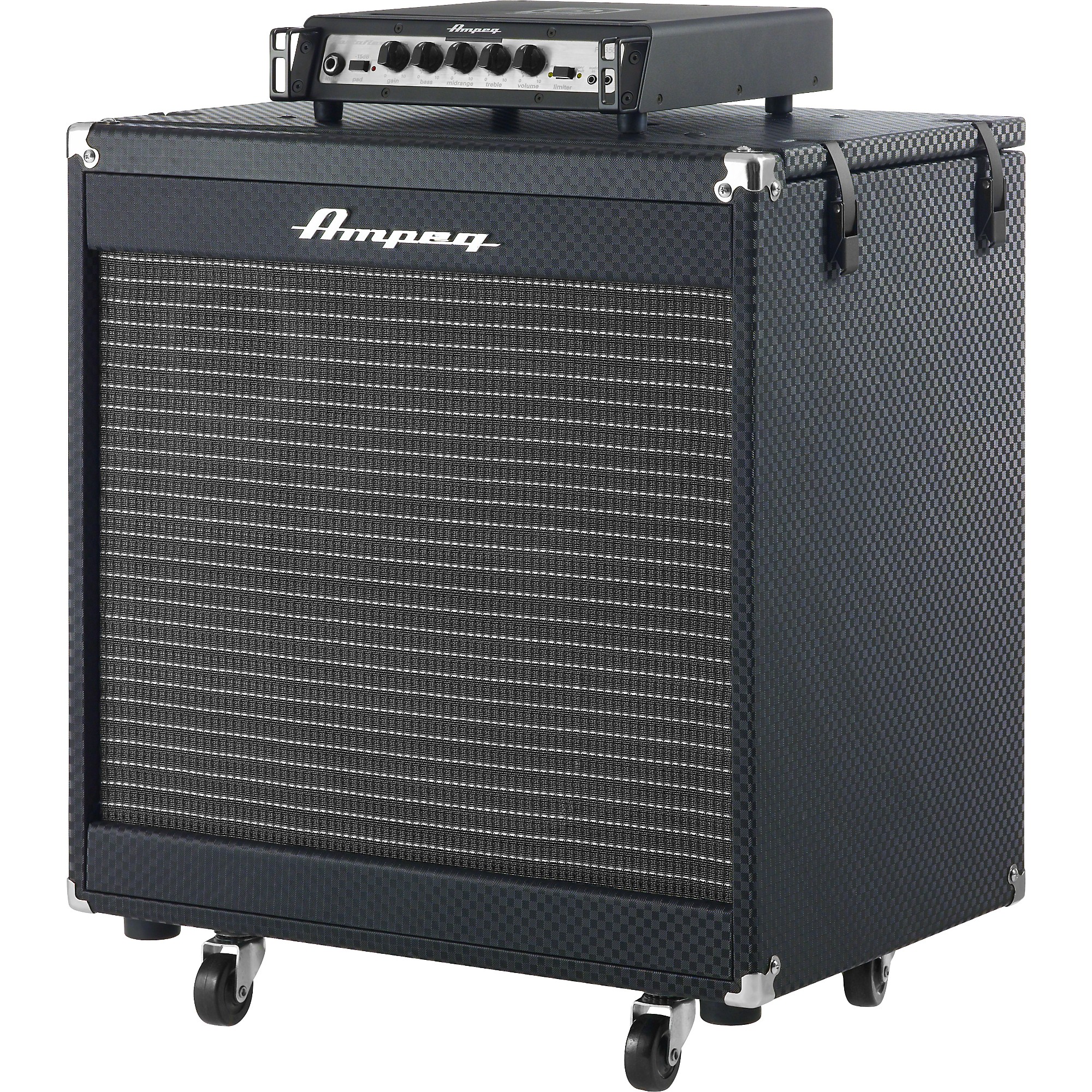 Ampeg PF-350 ベース用ヘッドアンプ　アタッシュケース付 Ampeg PF-350 Portaflex and PF-115HE Stack | Guitar Center