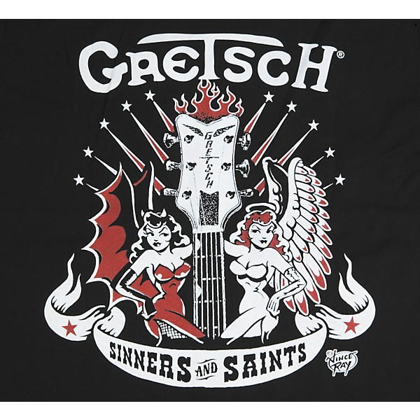 Gretsch Sinners & Saints Workshirt Black Medium