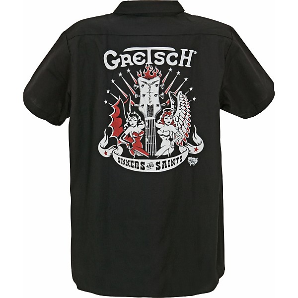 Gretsch Sinners & Saints Workshirt Black X Large | Guitar Center