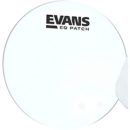 Evans EQ Bass Drum Patch Black Evans EQ Bass Drum Patch Clear