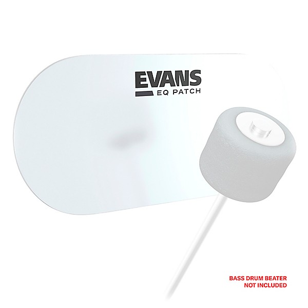 Evans EQ Double Bass Drum Patch Clear