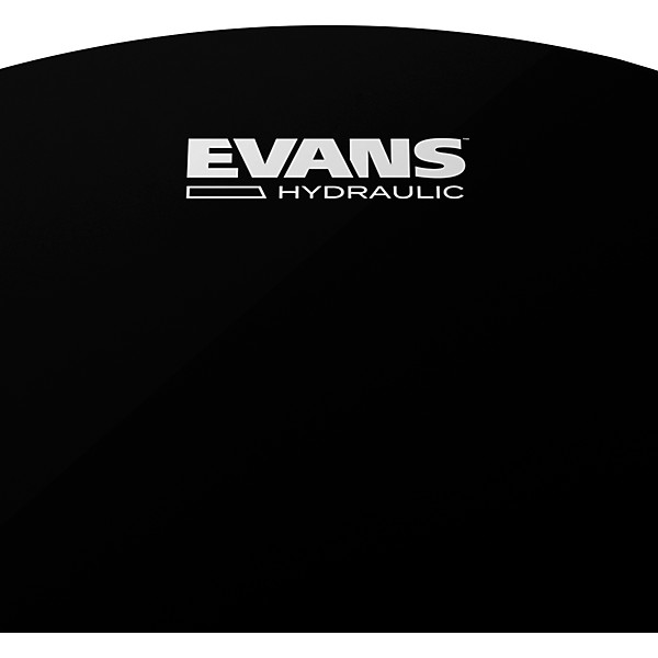 Evans Hydraulic Bass Drumhead Black 22 in.