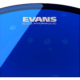 Evans Hydraulic Bass Drumhead Blue 22 in.