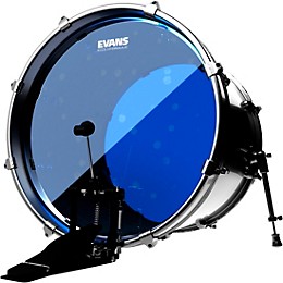 Evans Hydraulic Bass Drumhead Blue 22 in.
