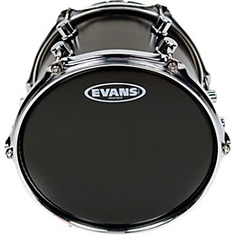 Evans Resonant Black Tom Drum Head 12 in.