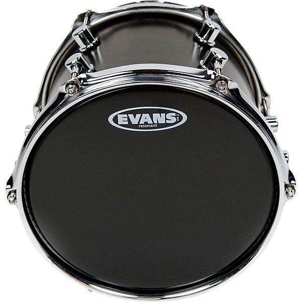 Evans Resonant Black Tom Drum Head 12 in.