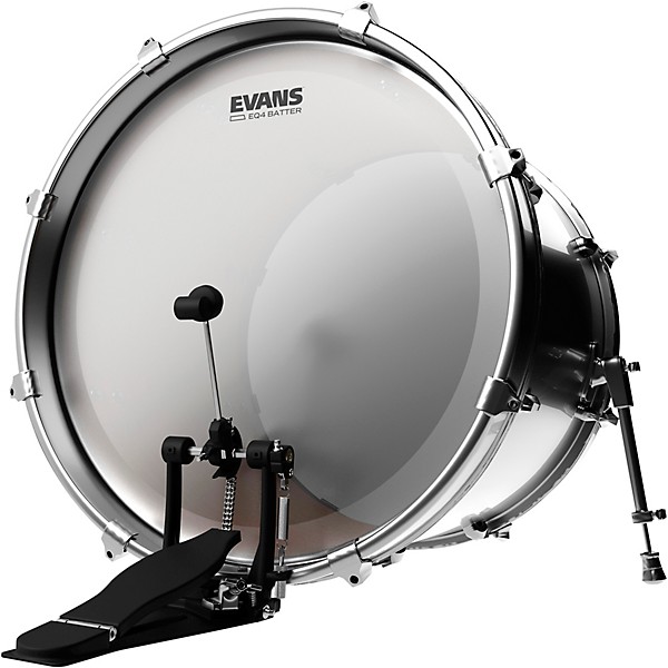 Evans EQ4 Batter Frosted Bass Drumhead 24 in.