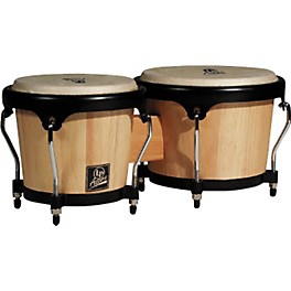 LP LPA601 Aspire Oak Bongos with Black Hardware Natural LP LPA601 Aspire Oak Bongos with Black Hardware Dark Wood