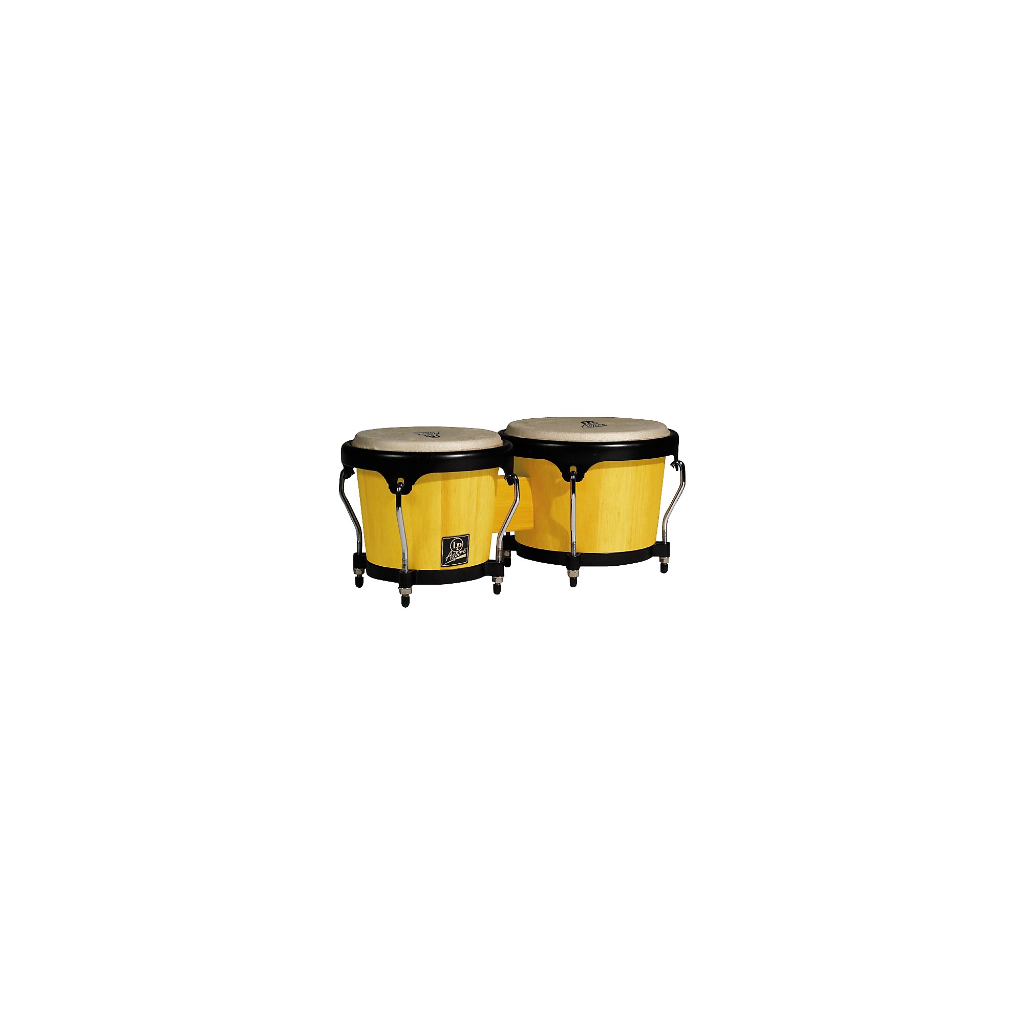 LP LPA601 Aspire Oak Bongos with Black Hardware Dark Wood | Guitar