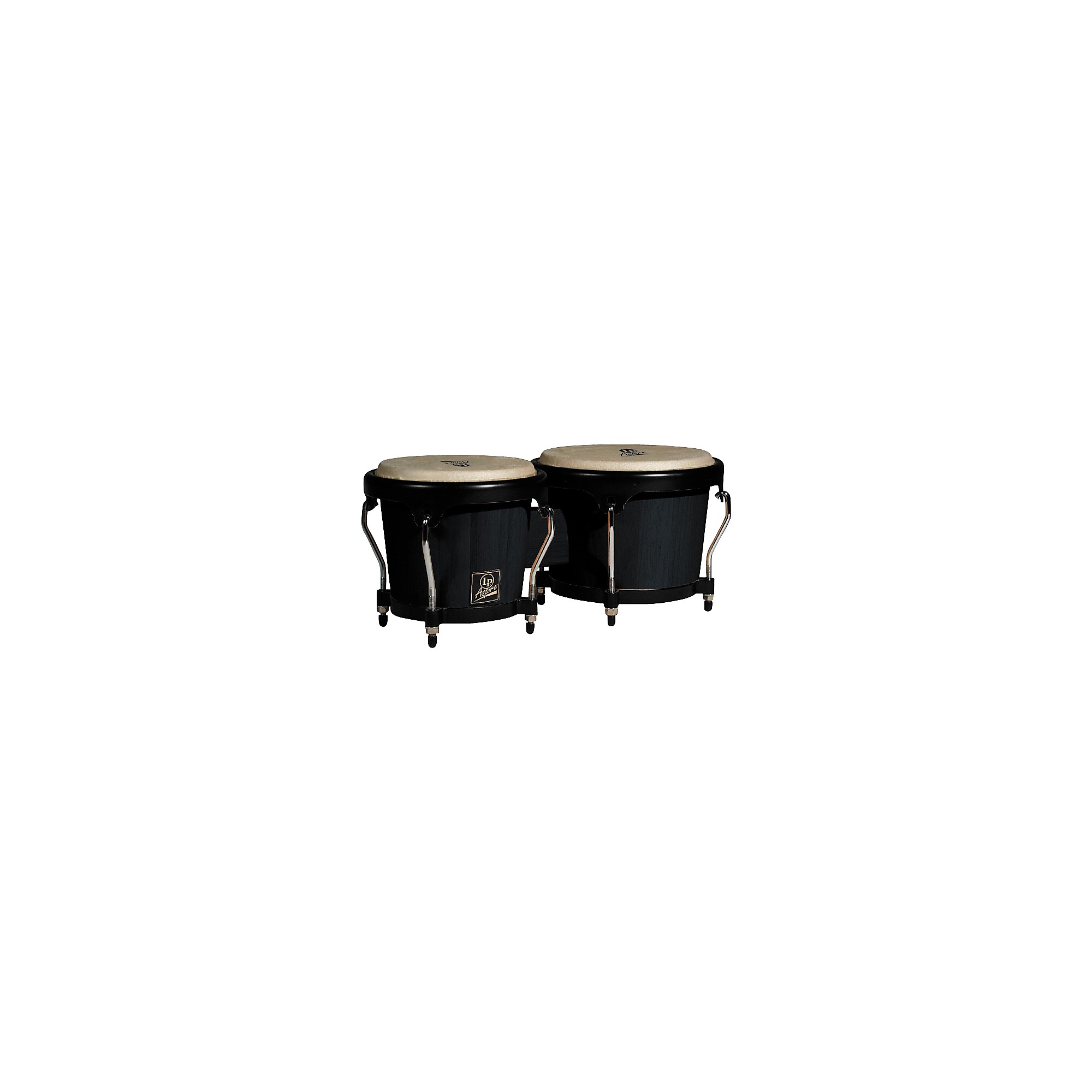 LP LPA601 Aspire Oak Bongos with Black Hardware Dark Wood