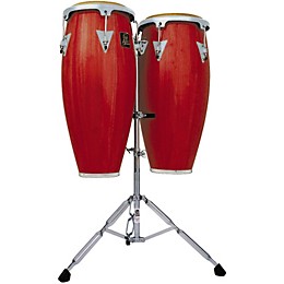 LP LPA646 Aspire Conga Set With Double Stand Red Wood