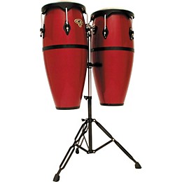 CP CP636 Fiberglass Conga Set with Stand Red | Guitar Center