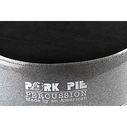 Open Box Pork Pie Round Drum Throne Level 1 Black Sparkle