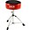 Pork Pie Round Drum Throne Solid Black Pork Pie Round Drum Throne Red with Black Swirl Top