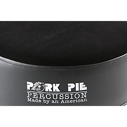 Open Box Pork Pie Round Drum Throne Level 2 Solid Black 190839188021