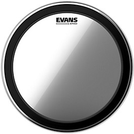 Evans EMAD Clear Batter Bass Drum Head 22 in. Evans EMAD Clear Batter Bass Drum Head 24 in.