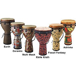 Blemished Remo Mondo Designer Series Key-Tuned Djembe Level 2 Black Earth, 25X14 Inches 197881157524