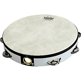 Remo Fixed Head Tambourines White 6" Remo Fixed Head Tambourines Black 8"