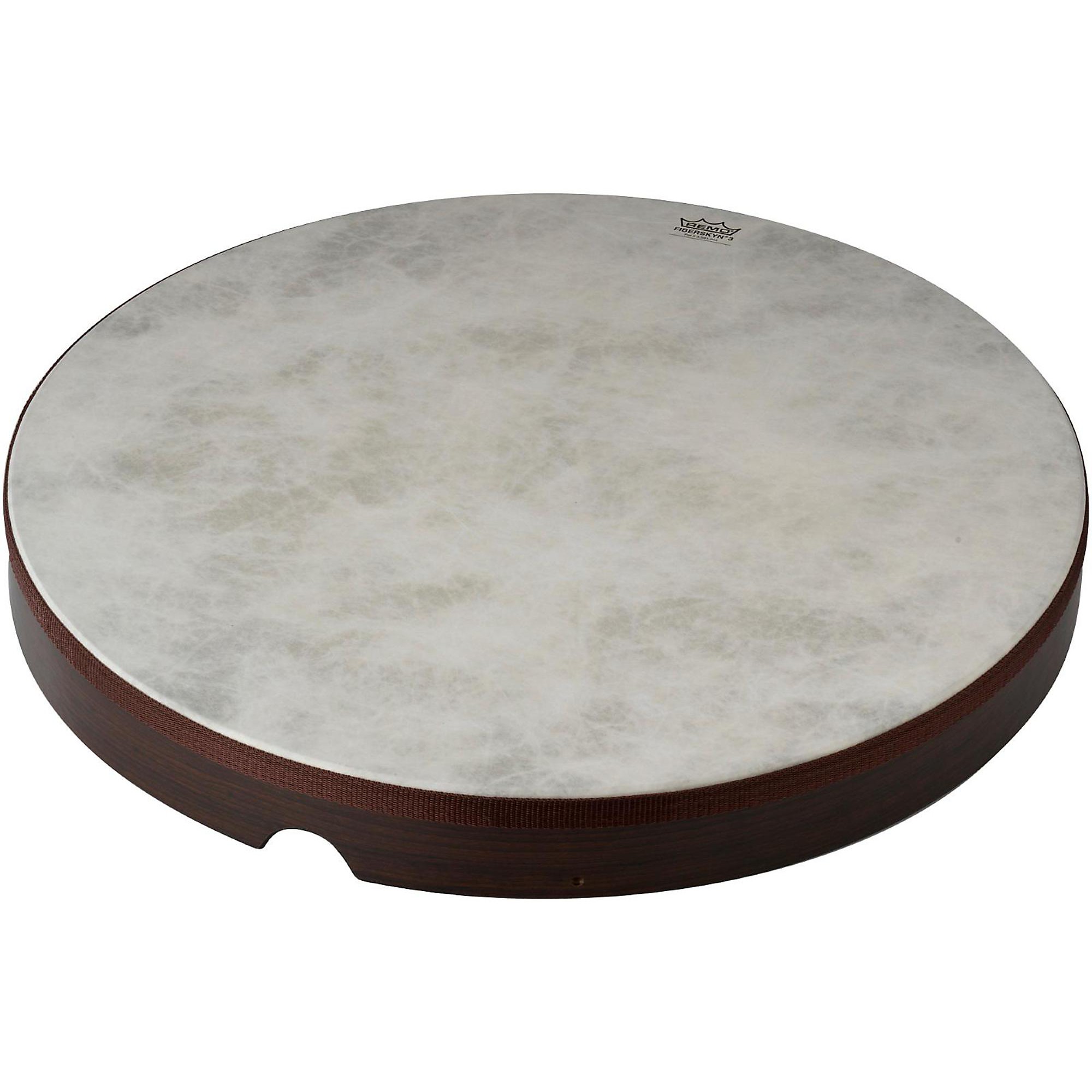 REMO レモ タンバリン 25cm Fiberskyn 木製 ダブルジングル赤 Remo Fiberskyn Frame Drum Walnut 2-1/2 x 22 in. | Guitar Center