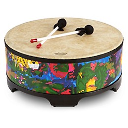 Open Box Remo Kid's Percussion Rain forest Gathering Drum Level 1  18 x 8 in.