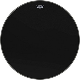 Remo Ebony Black Ambassador Resonant Bass Drumhead 24 in. Remo Ebony Black Ambassador Resonant Bass Drumhead 28 in.