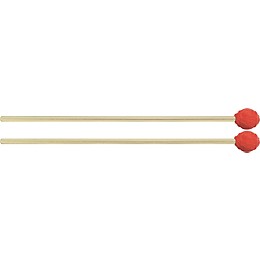 Balter Mallets Ensemble Series Rattan Handle Marimba Mallets 14 Red Yarn Medium Soft