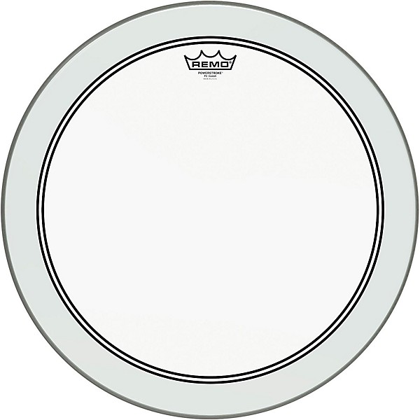 Remo Powerstroke 3 Clear Bass Drum Head With Impact Patch 18 in.