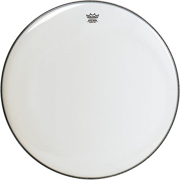 Open Box Remo Smooth White Ambassador Bass Drumhead Level 1  22 in.