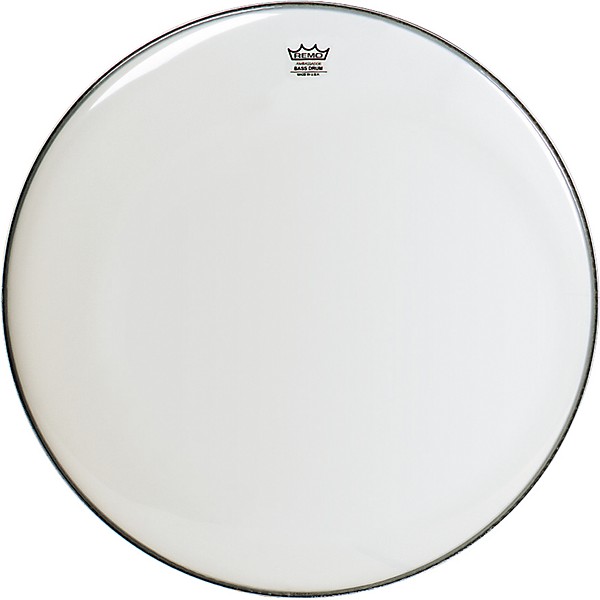 Remo Smooth White Ambassador Bass Drumhead 24 in.