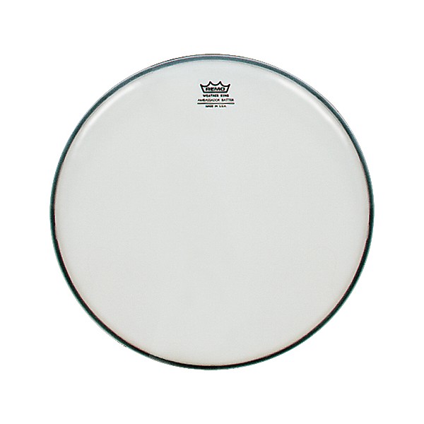 Remo Smooth White Ambassador Batter Drumhead 20 in.