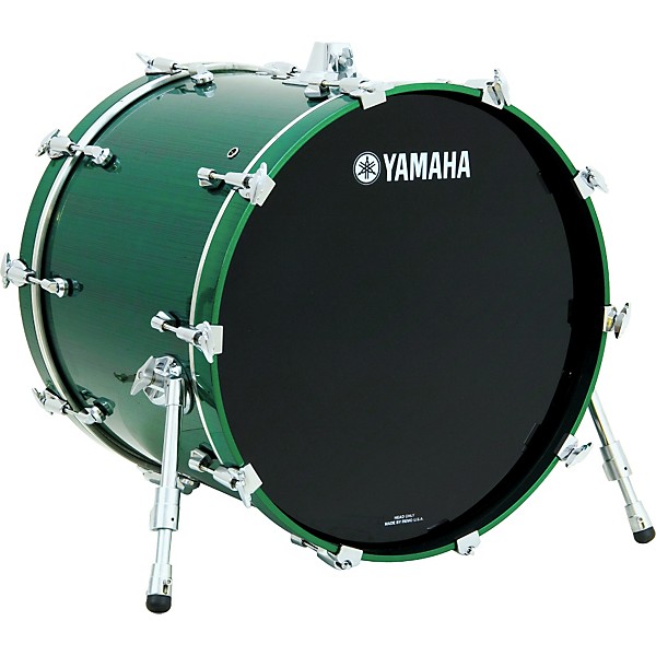Yamaha Absolute Maple Nouveau Bass Drum Embossed Green 22 x 18 in. Guitar  Center