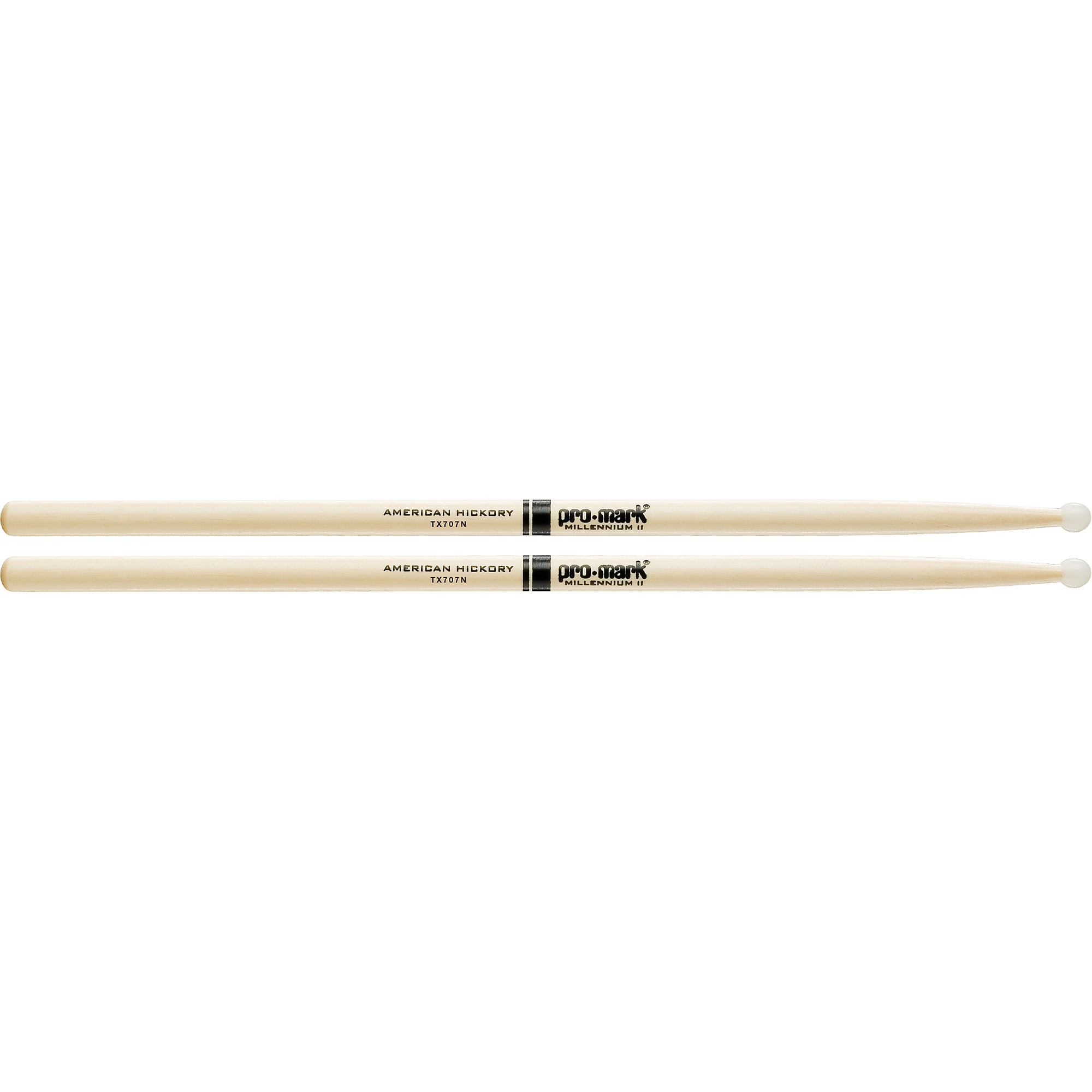 Promark American Hickory Drum Sticks Nylon 707N | Guitar Center