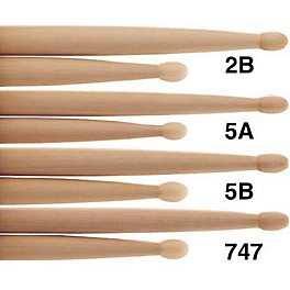 Promark Natural Hickory Drum Sticks Nylon 747 Promark Natural Hickory Drum Sticks Nylon 2B