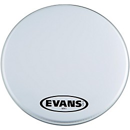 Evans MX1 White Marching Bass Drum Head 16 in.