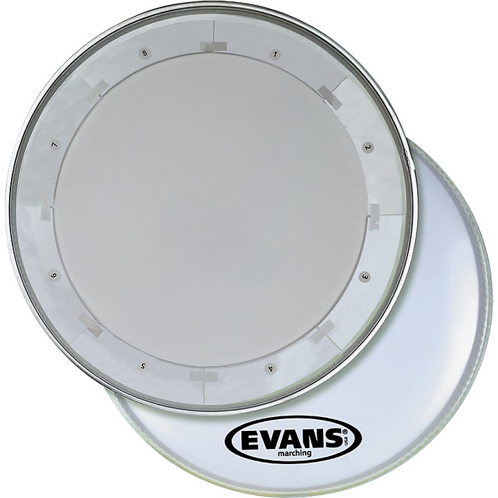 Evans MX1 White Marching Bass Drum Head 18 in. Guitar Center
