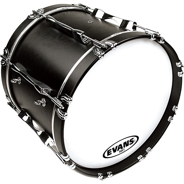 Evans MX1 White Marching Bass Drum Head 28 in.